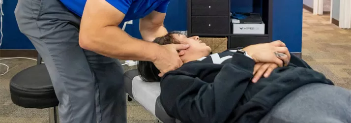 Chiropractic Fishers IN Neck Pain Adjustment
