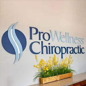Chiropractic Fishers IN ProWellness Chiropractic Lobby Sign